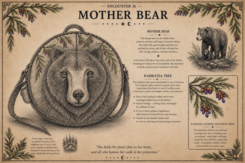 12-14 inch Bespoke, made-to-order, shamanic drum cover or shaman drum bag, entirely hand crafted from reclaimed beaver lamb fur coat for a perfectly cushioned sanctuary for you sacred instrument. Sustainable artisan craft.
